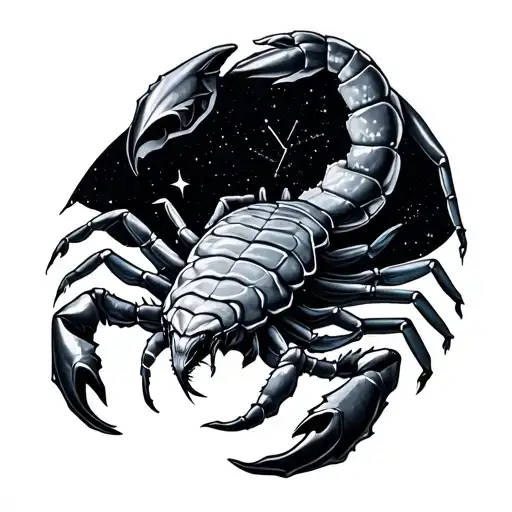 Scorpio Sign Combined With Scorpio Constellation Merging