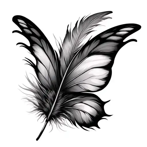 Anklet Feather Butter Fly