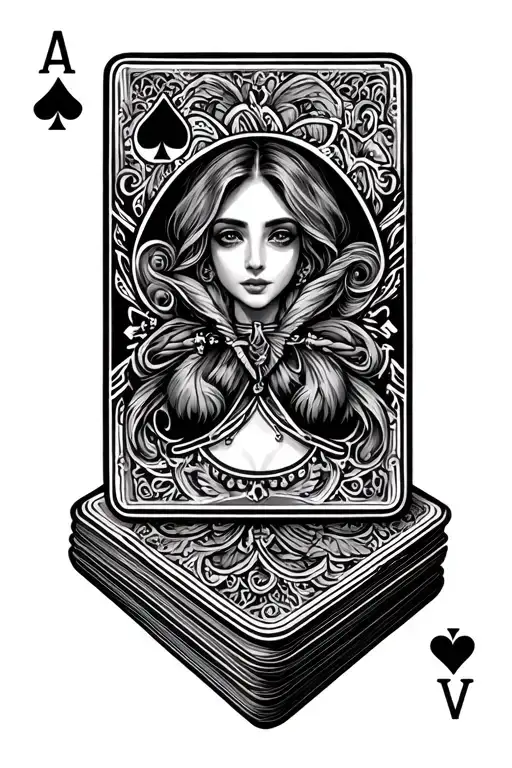 Deck Of Cards Being Shuffled