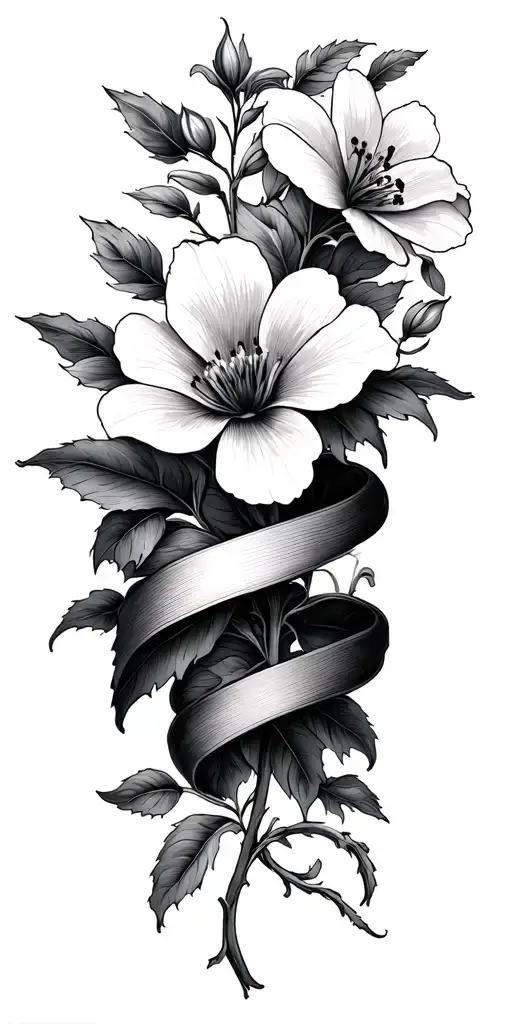 Wild Flower Vines Wrapped