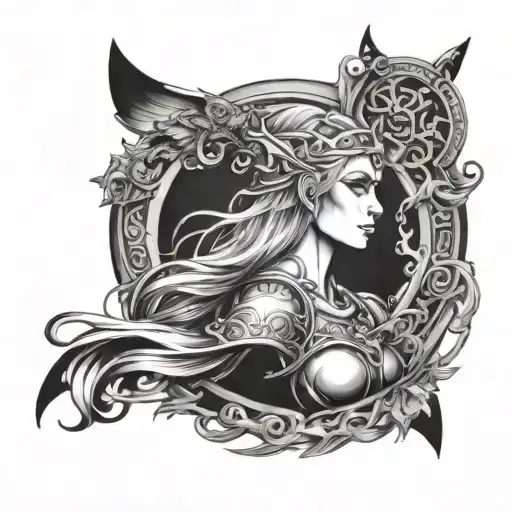 Norse Mythology Sleeve Freya