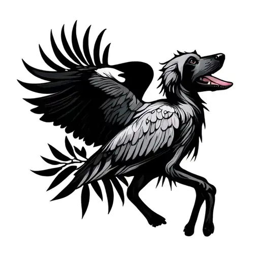 Crane And Dog And Wilderness