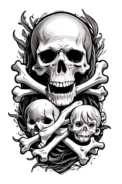 Cross Bones Father Rip Son