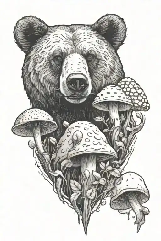 Bear And Mushroom