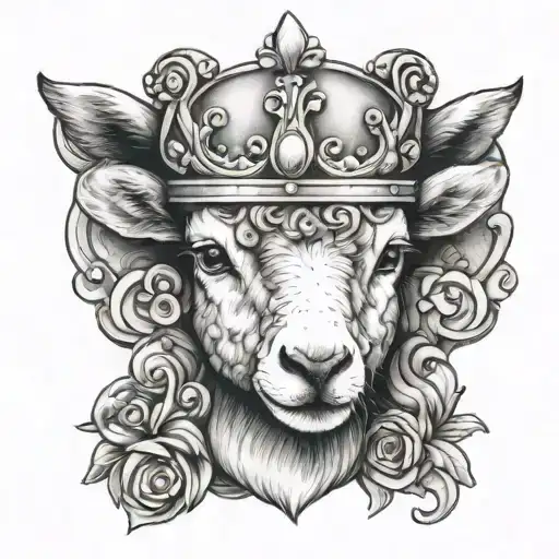 Lamb With Crown