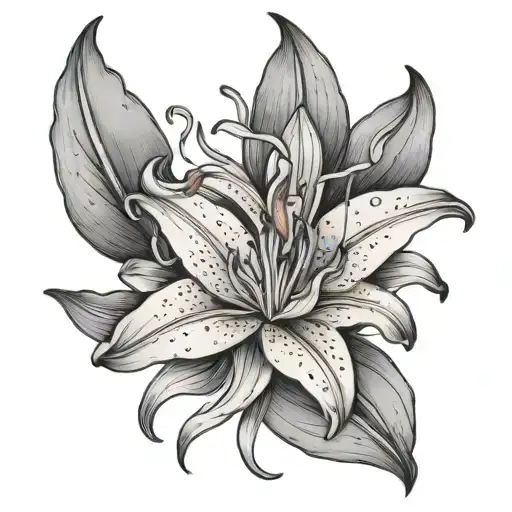 Red Lily Spider Flower