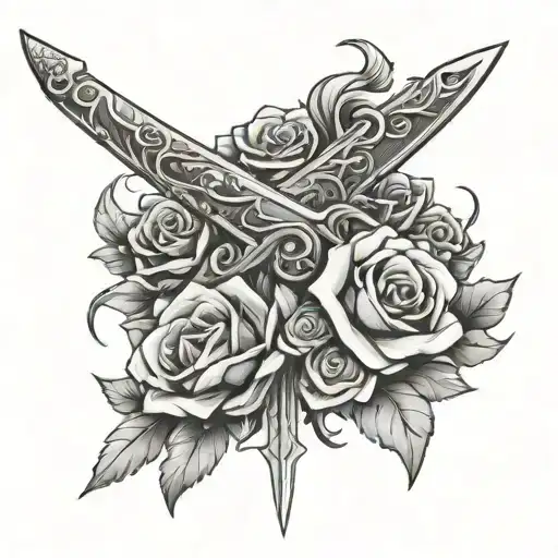 Sword With Flowers