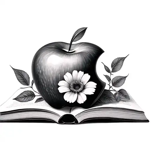 Apple Book Flowers