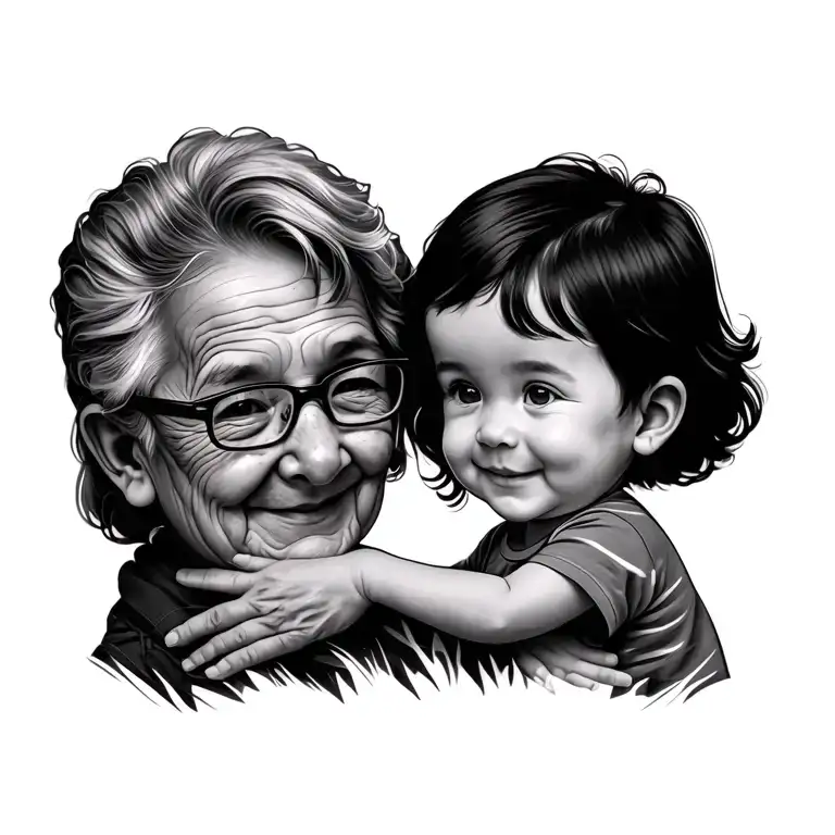 Grandparents Holdig The Grandchild