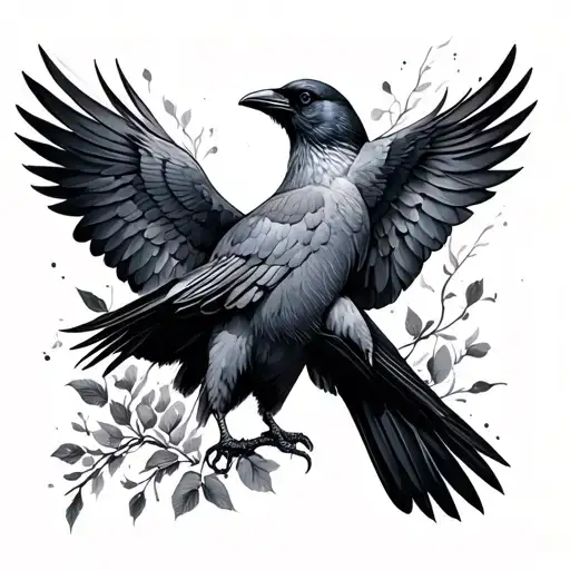 Dove And Crow