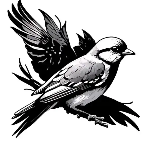 American Traditional Sparrow Style But A Dove