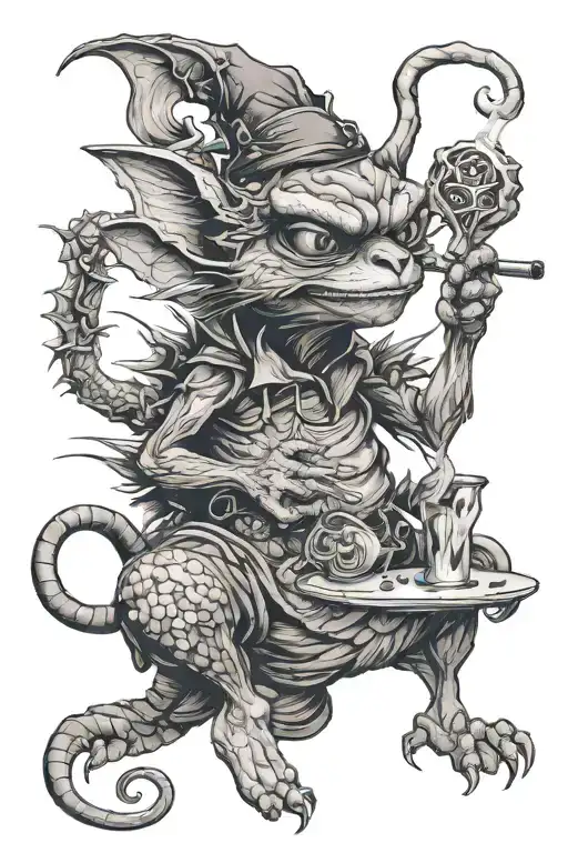 Gremlins Smoking A Joint