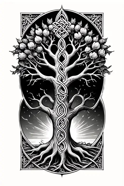 Celtic Stile Tree Of Life