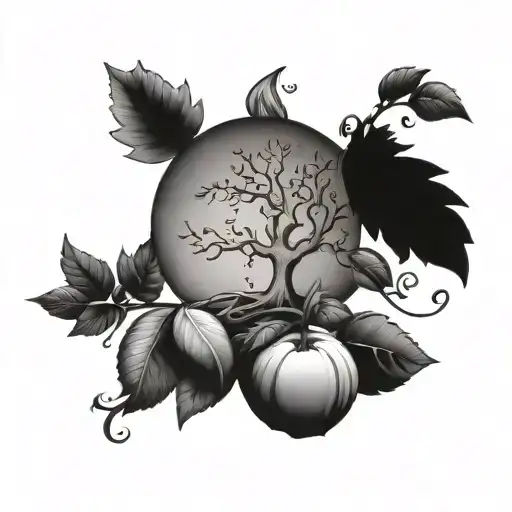 The Word Prolific With Tree Bearing Fruit Around It