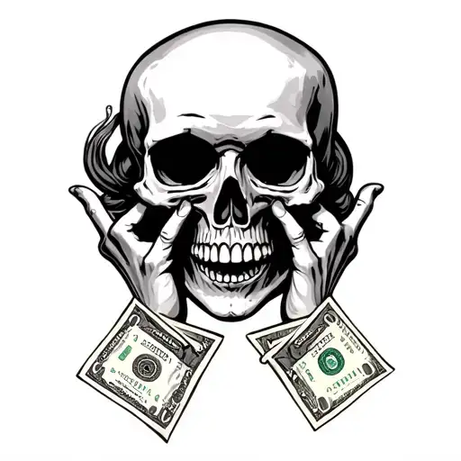 See No Evil Speak No Evil Skulls In The Shape Of Cash