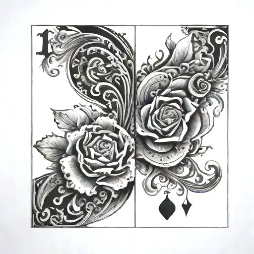 Pair Of Black 8 Cards