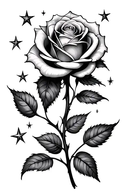 Rose And Stars