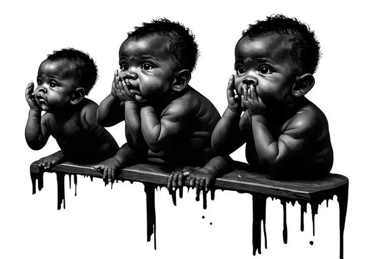 African Baby See Hear See Speak No Evil