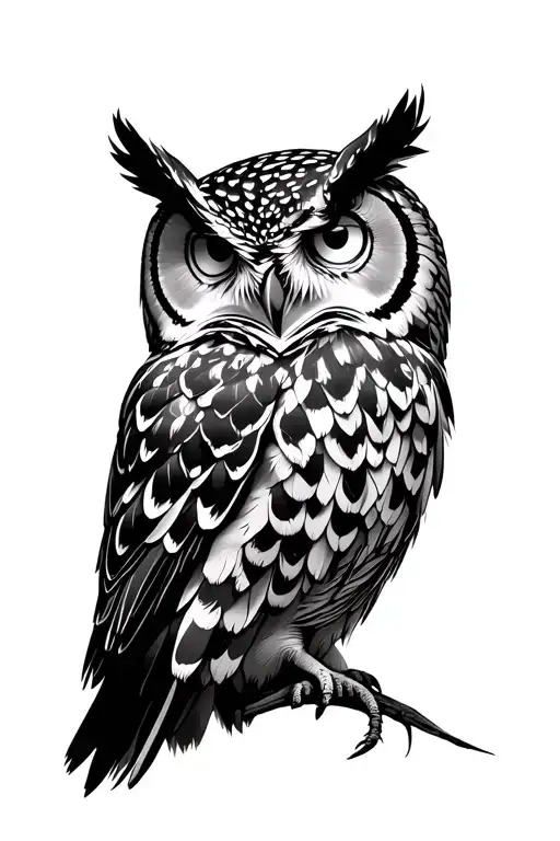 Owl Head Above Forest