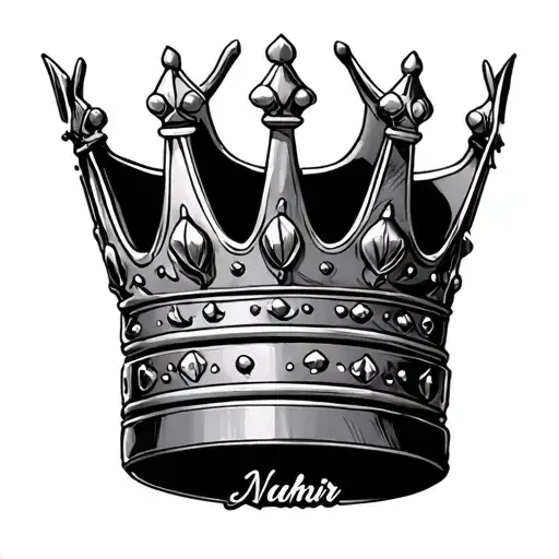 King Crown With Name Nahmir