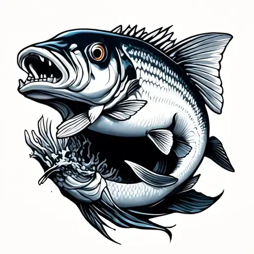 Fish Eating While Arm