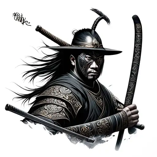 Katana And Samurai Warrior