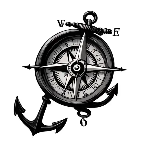 Anchor On Compass