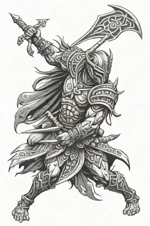 Tribal Warrior Battling