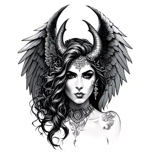 Chicano Angel Half Demon