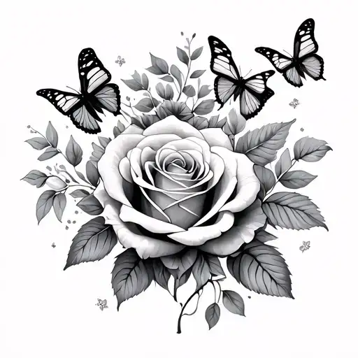 Roses Butterflies Self Love