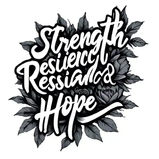 Strength Resilience And Hope Written