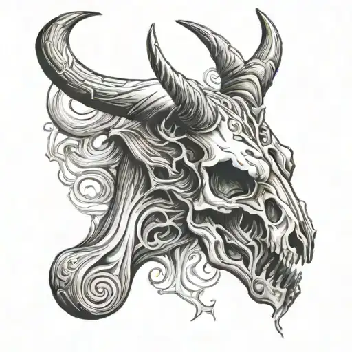 Antelope Skull Shot Gun Smoke Swirling