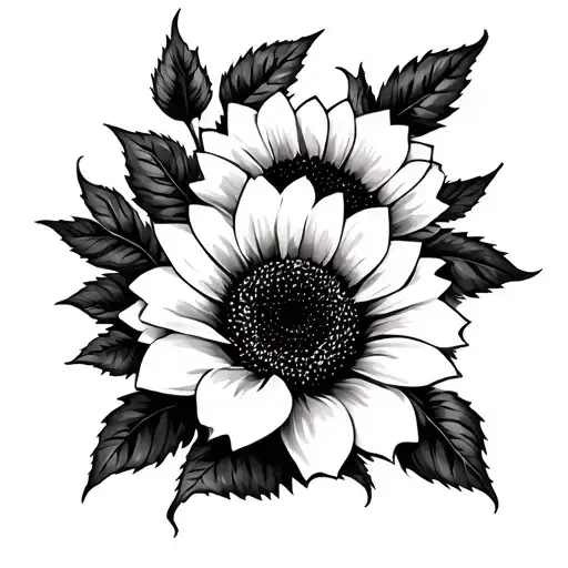 Roses With Sunflower