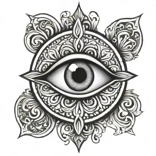 Evil Eye Cross
