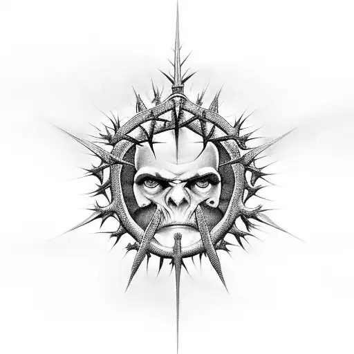 Crown Of Thorns On The Scales Of Justice