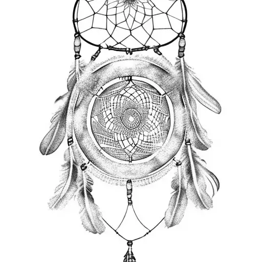 Native American Dreamcatcher With The Text Aunt Dale