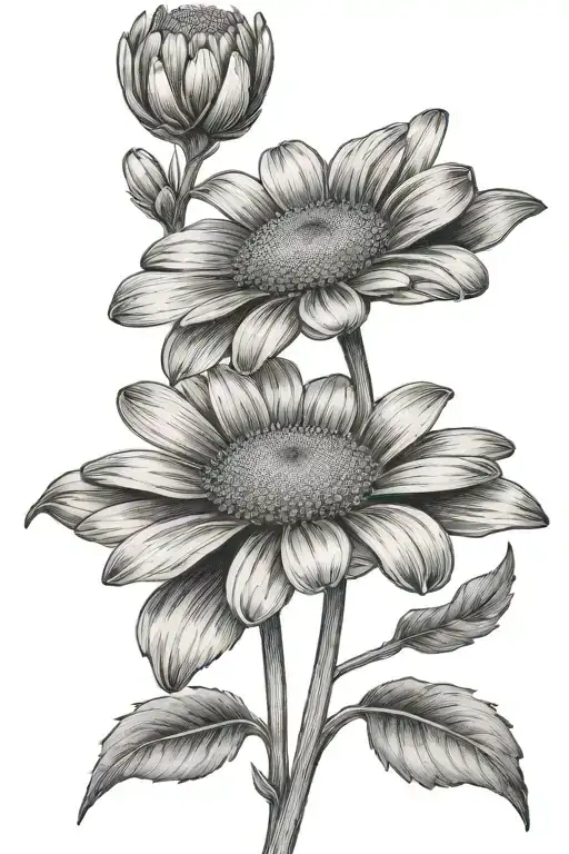 Daisy With Name In Stem