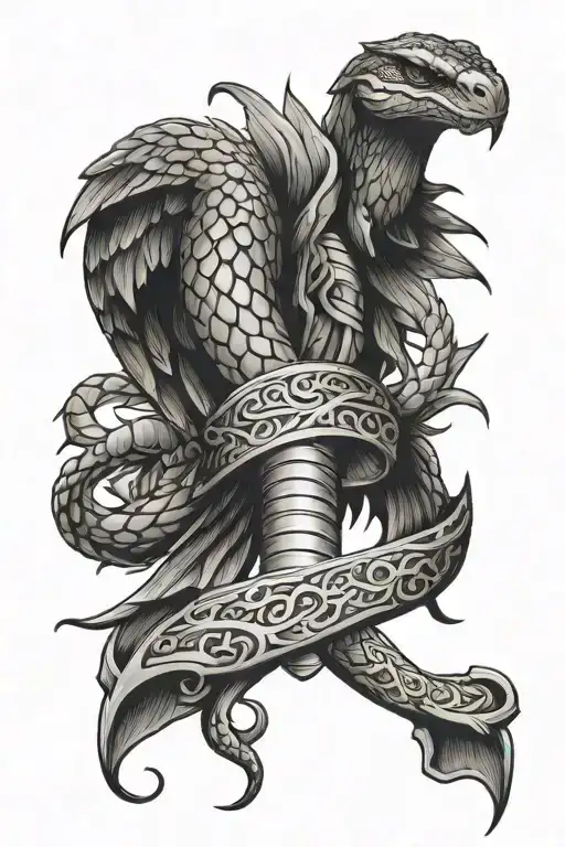 Dagger Snake Wings Wrapped