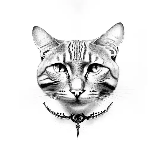 Sycamore Tree With Cats On Branches