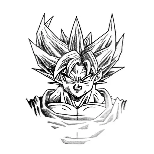 Dragon Ball Goku Achieving Super Saiyan Form