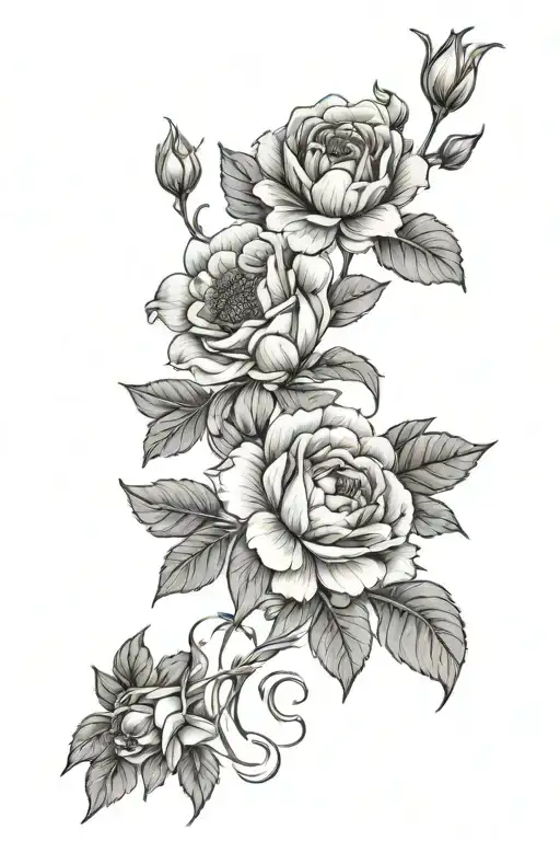 Birth Flowers Intertwined