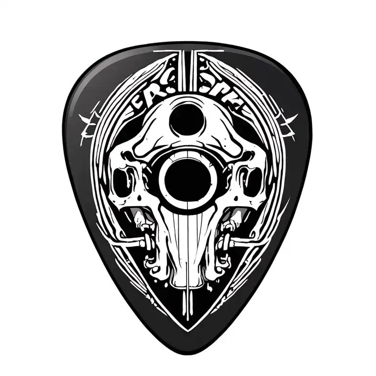 Guitar Pick Labotomy Diagram