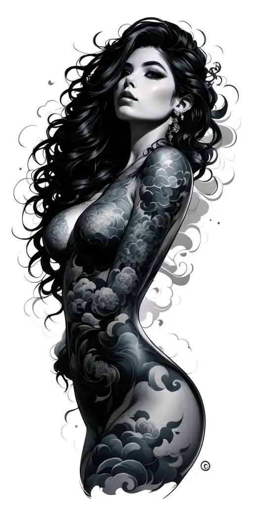 Sexy Woman Clouds Japan