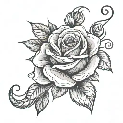 Youre A Soldier In Cursive With A Vine Under It Flowing Into A Rose