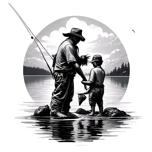 Father Son Fishing