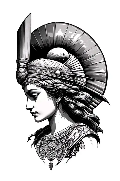 Athena And Space Themed