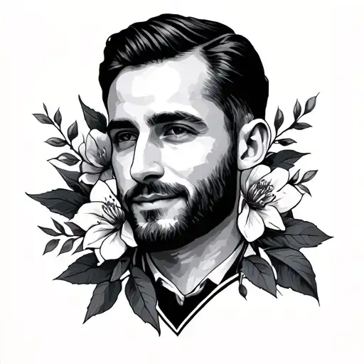 Minimalistic Memorial Tattoo For Dad