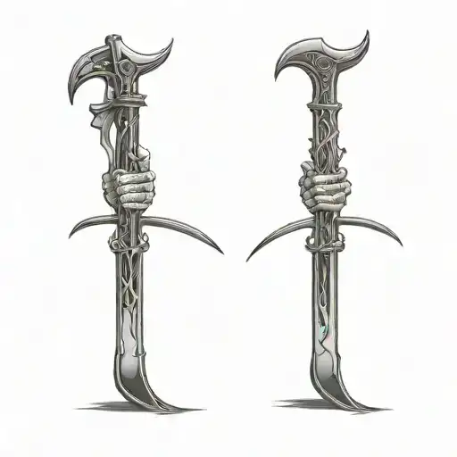 Reaper Holding A Scythe