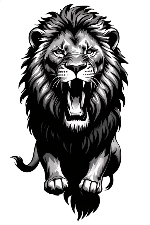 Lion Roaring
