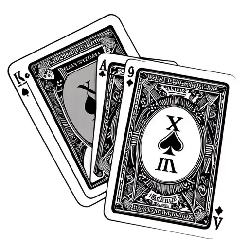 Playing Cards With Roman Numerals Representing Important Dates